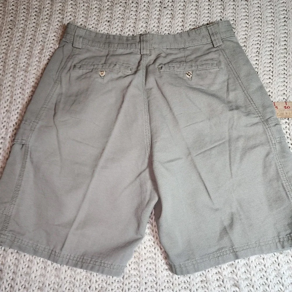Jachs Mens Beige Khaki Cargo Shorts Size 32